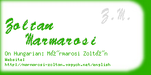 zoltan marmarosi business card